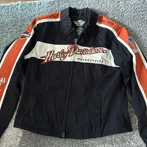 Harley Davidson Women's Racing Style Cotton PRESTIGE Jacket